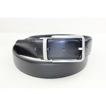 Leather reversible belts and reversible buckles